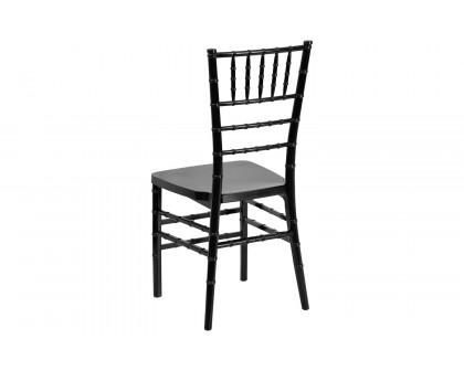 BLNK HERCULES PREMIUM Series Resin Stacking Chiavari Chair - Black