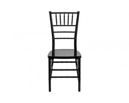 BLNK HERCULES PREMIUM Series Resin Stacking Chiavari Chair - Black