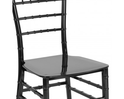 BLNK HERCULES Series Resin Stacking Chiavari Chair - Black