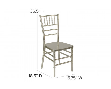 BLNK HERCULES PREMIUM Series Resin Stacking Chiavari Chair - Champagne