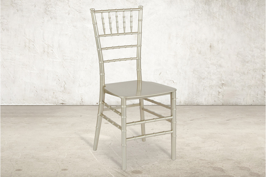 BLNK™ HERCULES Series Resin Stacking Chiavari Chair - Champagne