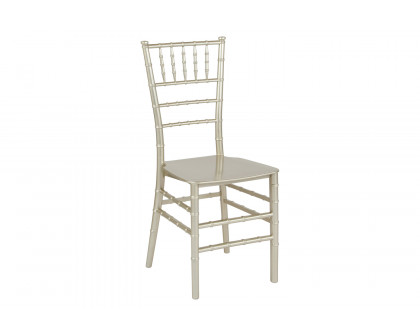 BLNK™ HERCULES Series Resin Stacking Chiavari Chair - Champagne