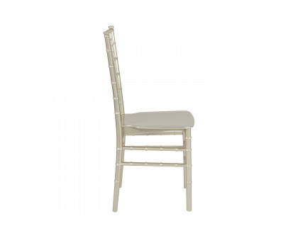 BLNK™ HERCULES Series Resin Stacking Chiavari Chair - Champagne