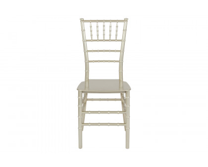 BLNK™ HERCULES Series Resin Stacking Chiavari Chair - Champagne