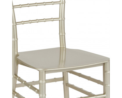 BLNK™ HERCULES Series Resin Stacking Chiavari Chair - Champagne