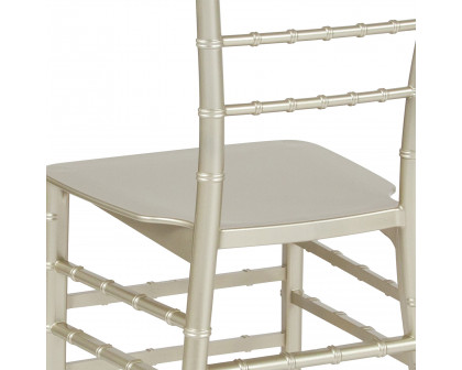 BLNK™ HERCULES Series Resin Stacking Chiavari Chair - Champagne