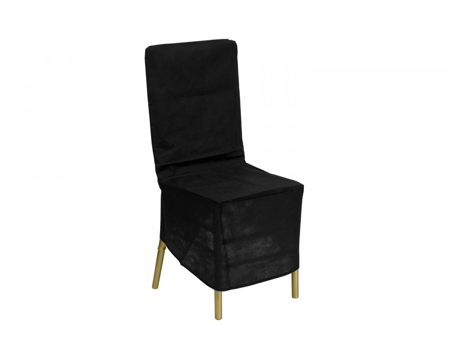 BLNK - Bella Black Fabric Chiavari Chair Storage Cover