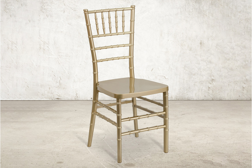 BLNK™ HERCULES PREMIUM Series Resin Stacking Chiavari Chair - Gold