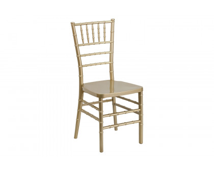 BLNK™ HERCULES PREMIUM Series Resin Stacking Chiavari Chair - Gold