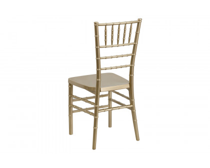 BLNK™ HERCULES PREMIUM Series Resin Stacking Chiavari Chair - Gold