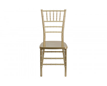 BLNK™ HERCULES PREMIUM Series Resin Stacking Chiavari Chair - Gold