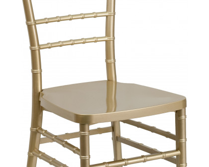 BLNK™ HERCULES PREMIUM Series Resin Stacking Chiavari Chair - Gold