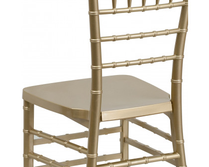 BLNK™ HERCULES PREMIUM Series Resin Stacking Chiavari Chair - Gold