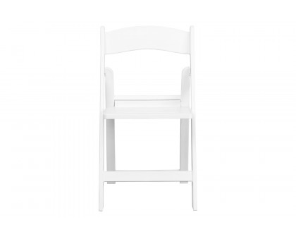 BLNK - HERCULES Series Resin Folding Chair with Slatted Seat