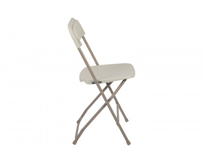 BLNK HERCULES Series Plastic Lightweight Folding Chair - Beige