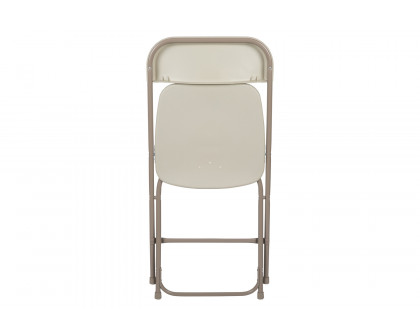 BLNK HERCULES Series Plastic Lightweight Folding Chair - Beige