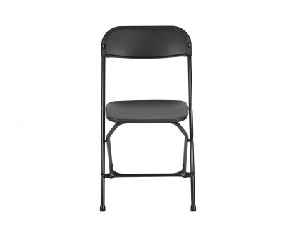 BLNK™ HERCULES Series Plastic Lightweight Folding Chair - Black