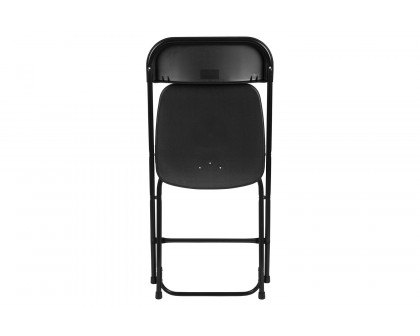 BLNK™ HERCULES Series Plastic Lightweight Folding Chair - Black