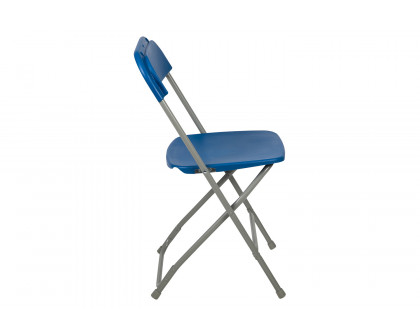 BLNK HERCULES Series Plastic Lightweight Folding Chair - Blue