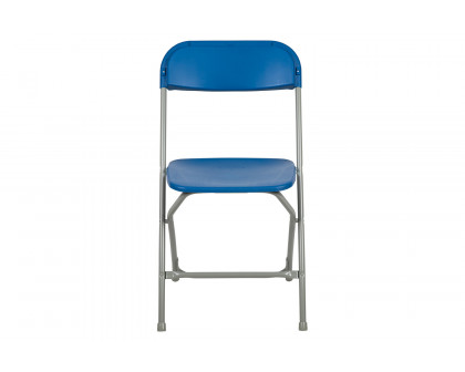 BLNK HERCULES Series Plastic Lightweight Folding Chair - Blue