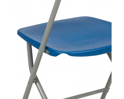 BLNK HERCULES Series Plastic Lightweight Folding Chair - Blue