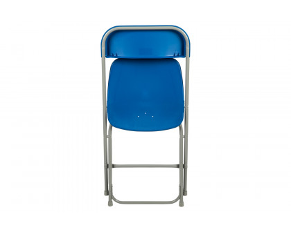 BLNK HERCULES Series Plastic Lightweight Folding Chair - Blue