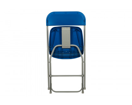 BLNK HERCULES Series Plastic Lightweight Folding Chair - Blue