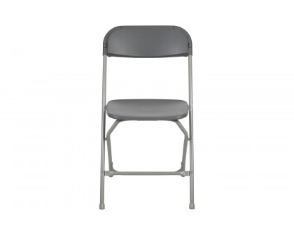 BLNK™ HERCULES Series Plastic Lightweight Folding Chair - Gray