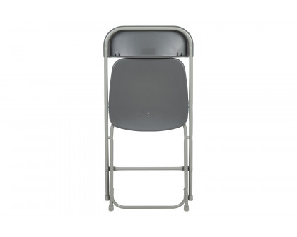 BLNK™ HERCULES Series Plastic Lightweight Folding Chair - Gray