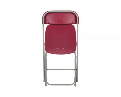 BLNK HERCULES Series Plastic Lightweight Folding Chair - Red