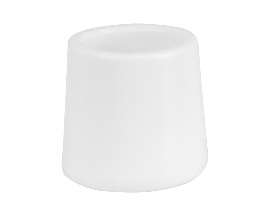 BLNK Chance Replacement Foot Cap for Plastic Folding Chairs - White