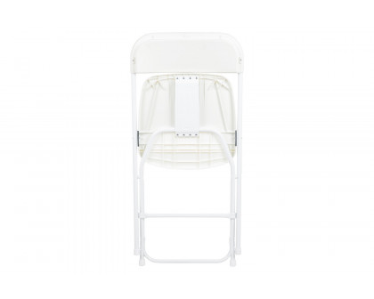 BLNK™ HERCULES Series Plastic Lightweight Folding Chair - White