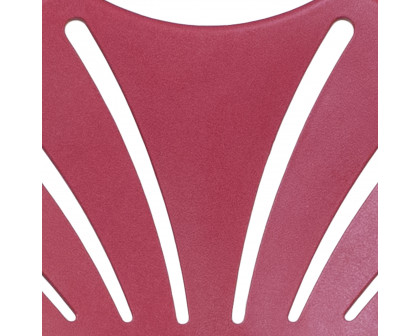 BLNK™ HERCULES Series Plastic Fan Back Folding Chair - Burgundy