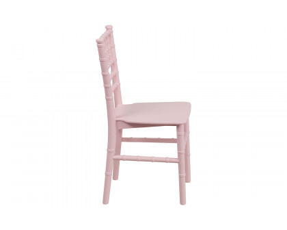 BLNK HERCULES Child’s Resin Party and Event Chiavari Chair - Pink