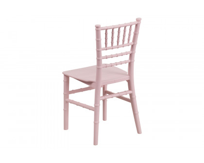 BLNK HERCULES Child’s Resin Party and Event Chiavari Chair - Pink