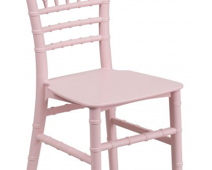 BLNK HERCULES Child’s Resin Party and Event Chiavari Chair - Pink