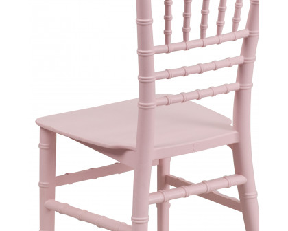 BLNK HERCULES Child’s Resin Party and Event Chiavari Chair - Pink