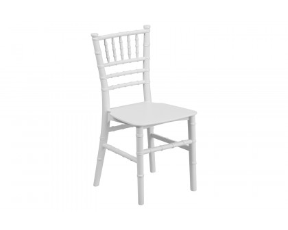 BLNK HERCULES Child’s Resin Party and Event Chiavari Chair - White