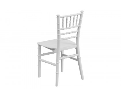 BLNK HERCULES Child’s Resin Party and Event Chiavari Chair - White