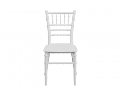 BLNK HERCULES Child’s Resin Party and Event Chiavari Chair - White