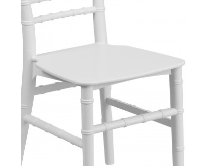 BLNK HERCULES Child’s Resin Party and Event Chiavari Chair - White