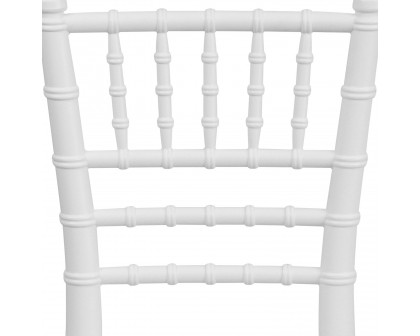 BLNK HERCULES Child’s Resin Party and Event Chiavari Chair - White