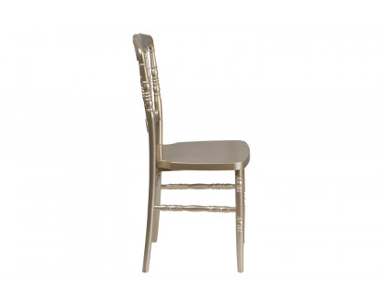 BLNK HERCULES Series Resin Stacking Napoleon Chair - Gold