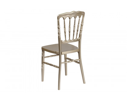 BLNK HERCULES Series Resin Stacking Napoleon Chair - Gold