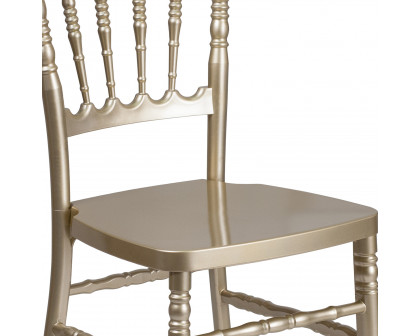 BLNK HERCULES Series Resin Stacking Napoleon Chair - Gold