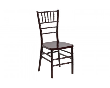 BLNK™ HERCULES PREMIUM Series Resin Stacking Chiavari Chair - Mahogany