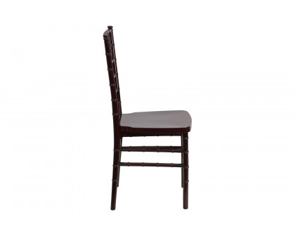 BLNK™ HERCULES PREMIUM Series Resin Stacking Chiavari Chair - Mahogany