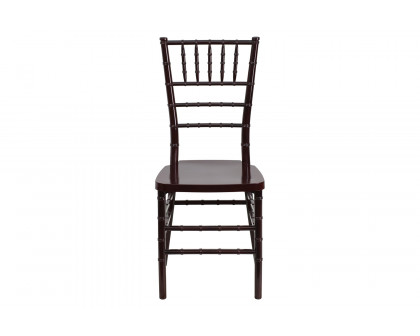 BLNK™ HERCULES PREMIUM Series Resin Stacking Chiavari Chair - Mahogany