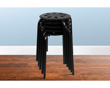 BLNK Bailey Plastic Nesting Stack Stools 5 Pack