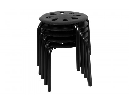 BLNK Bailey Plastic Nesting Stack Stools 5 Pack